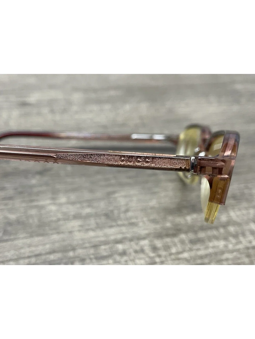 GUCCI mod GG1404 col T8K 50[]22-135 Eyeglasses Half Rim Clear Pink *Frames Only